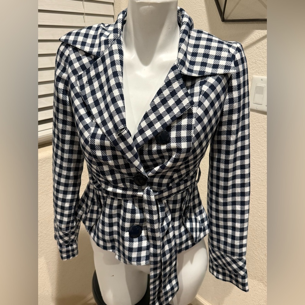 Anthropologie TULLE‎ Plaid Coat Jacket